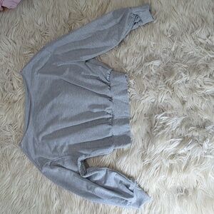 Off the shoulder sweatshirt